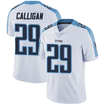 Men's Keydrain Calligan Tennessee Titans Nike Limited Vapor Untouchable Jersey - White