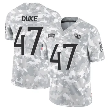 Men's Khalid Duke Tennessee Titans Nike Limited 2024 Salute to Service Jersey - Arctic Camo