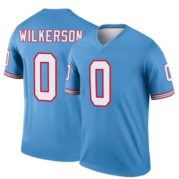 Men's Kristian Wilkerson Tennessee Titans Nike Legend Oilers Throwback Jersey - Light Blue