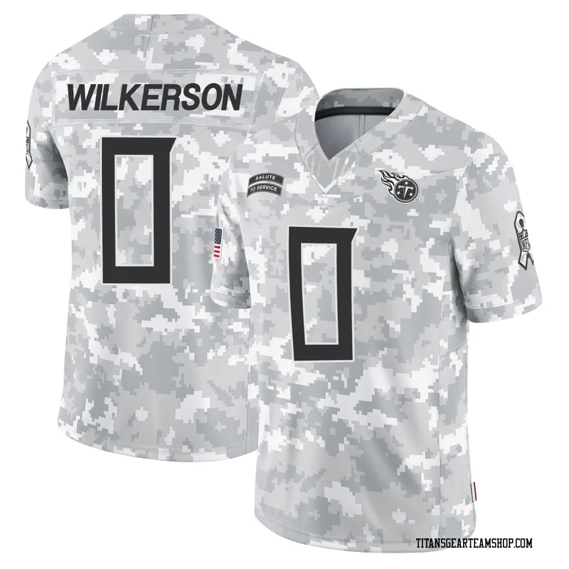 Men's Kristian Wilkerson Tennessee Titans Nike Limited 2024 Salute to Service Jersey - Arctic Camo