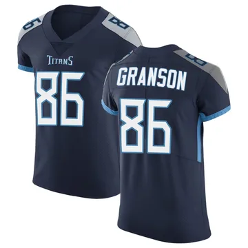 Men's Kylen Granson Tennessee Titans Nike Elite Vapor Untouchable Jersey - Navy