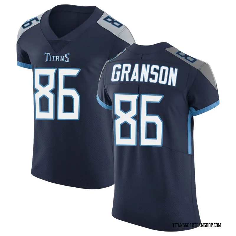 Men's Kylen Granson Tennessee Titans Nike Elite Vapor Untouchable Jersey - Navy