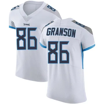 Men's Kylen Granson Tennessee Titans Nike Elite Vapor Untouchable Jersey - White