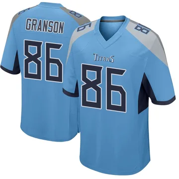 Men's Kylen Granson Tennessee Titans Nike Game Jersey - Light Blue