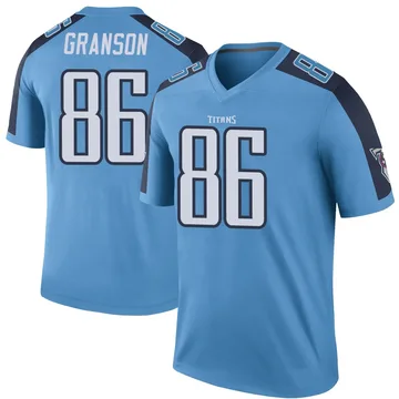 Men's Kylen Granson Tennessee Titans Nike Legend Color Rush Jersey - Light Blue