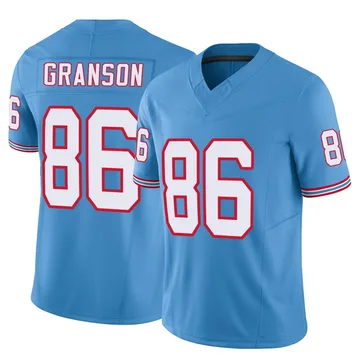 Men's Kylen Granson Tennessee Titans Nike Limited Vapor F.U.S.E. Jersey - Light Blue