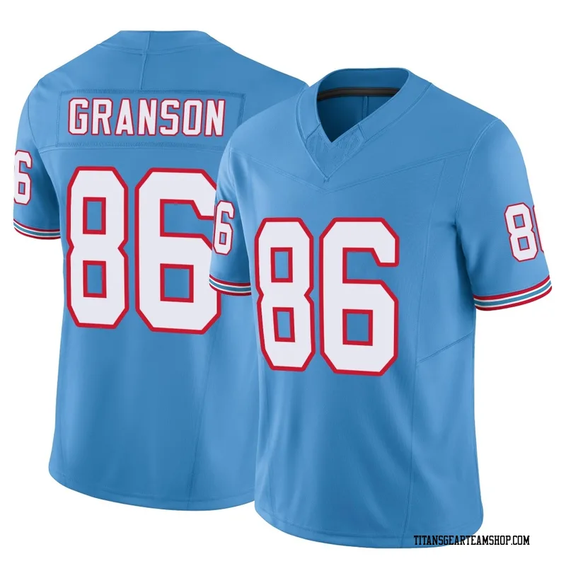Men's Kylen Granson Tennessee Titans Nike Limited Vapor F.U.S.E. Jersey - Light Blue