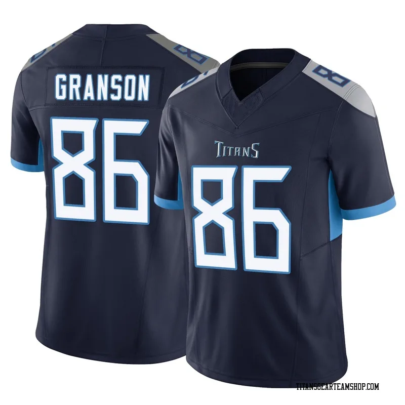 Men's Kylen Granson Tennessee Titans Nike Limited Vapor F.U.S.E. Jersey - Navy