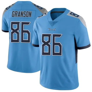 Men's Kylen Granson Tennessee Titans Nike Limited Vapor Untouchable Jersey - Light Blue