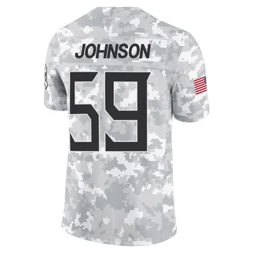Men's Kyron Johnson Tennessee Titans Nike Limited 2024 Salute to Service Jersey - Arctic Camo