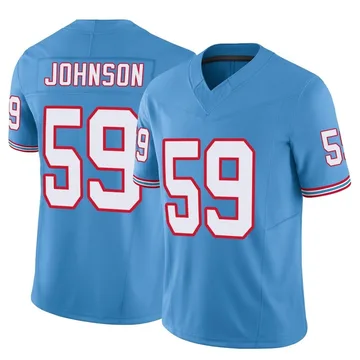 Men's Kyron Johnson Tennessee Titans Nike Limited Vapor F.U.S.E. Jersey - Light Blue