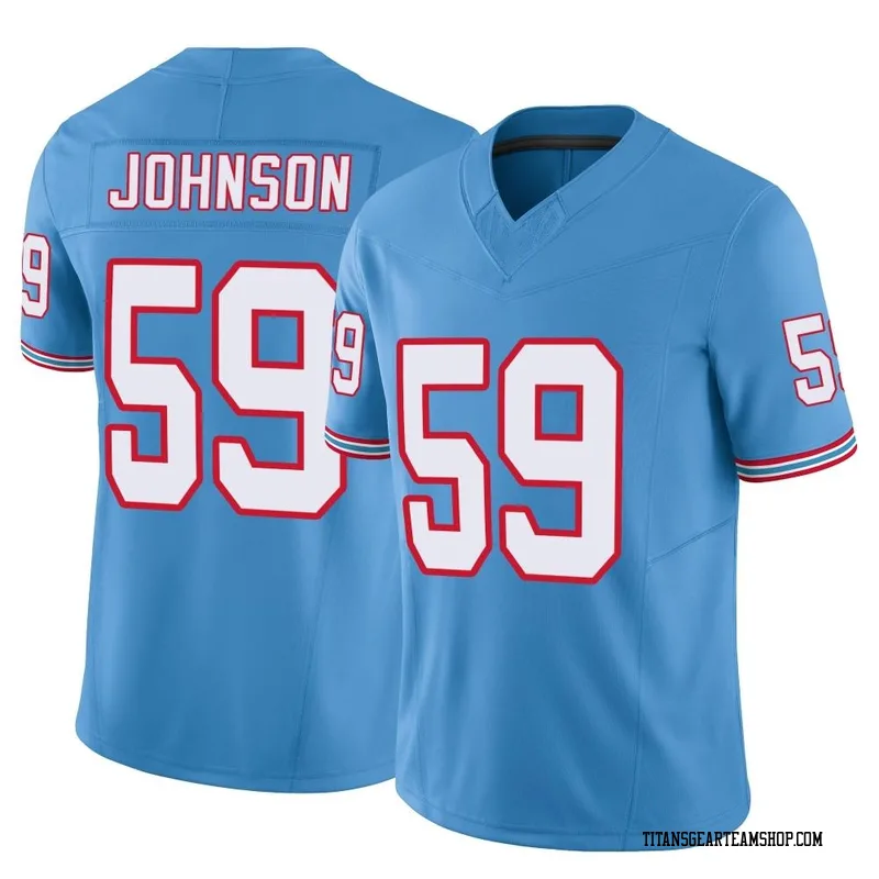 Men's Kyron Johnson Tennessee Titans Nike Limited Vapor F.U.S.E. Jersey - Light Blue
