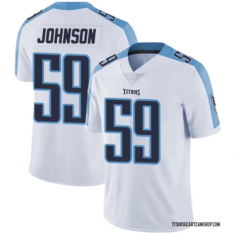 Men's Kyron Johnson Tennessee Titans Nike Limited Vapor Untouchable Jersey - White