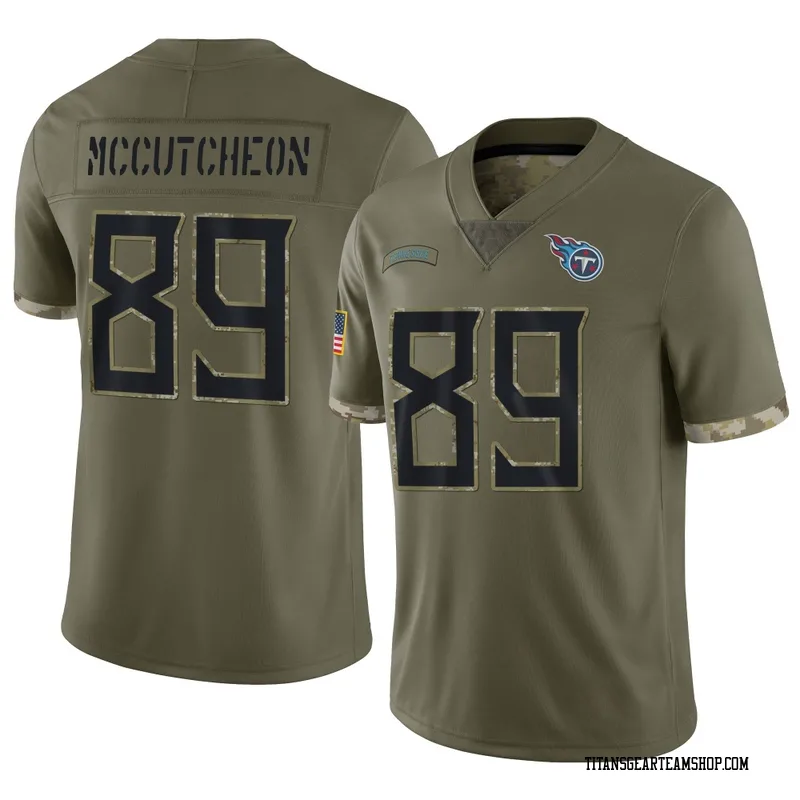 Men's Lance McCutcheon Tennessee Titans Nike Limited 2022 Salute To Service Jersey - Olive