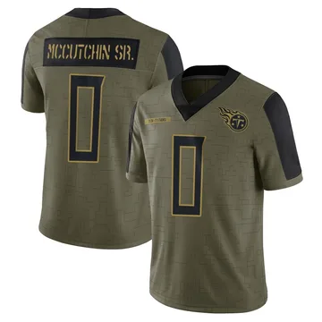 Men's Latrell McCutchin Sr. Tennessee Titans Nike Limited 2021 Salute To Service Jersey - Olive