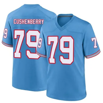 Men's Lloyd Cushenberry III Tennessee Titans Nike Game Oilers Throwback Alternate Jersey - Light Blue