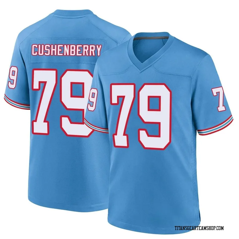 Men's Lloyd Cushenberry III Tennessee Titans Nike Game Oilers Throwback Alternate Jersey - Light Blue