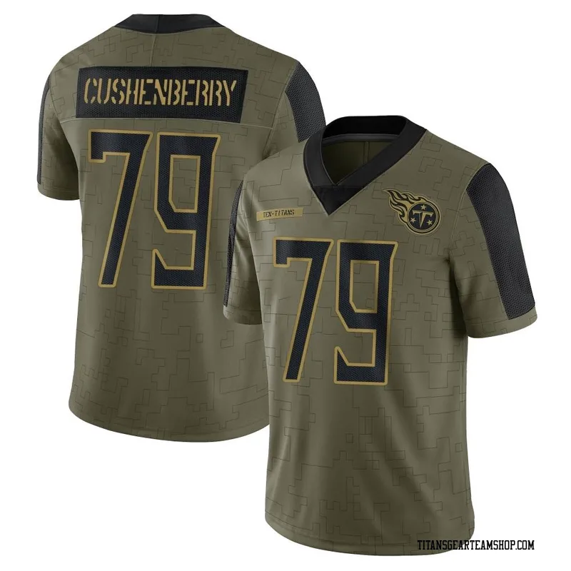 Men's Lloyd Cushenberry III Tennessee Titans Nike Limited 2021 Salute To Service Jersey - Olive
