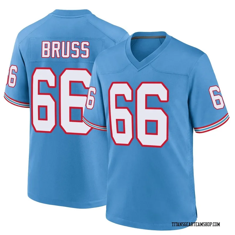 Men's Logan Bruss Tennessee Titans Nike Game Oilers Throwback Alternate Jersey - Light Blue