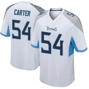 Men's Lorenzo Carter Tennessee Titans Nike Game Jersey - White