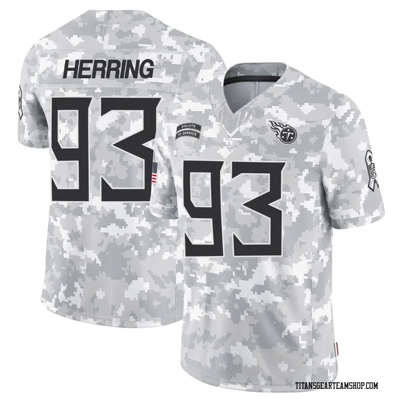 Men's Malik Herring Tennessee Titans Nike Limited 2024 Salute to Service Jersey - Arctic Camo