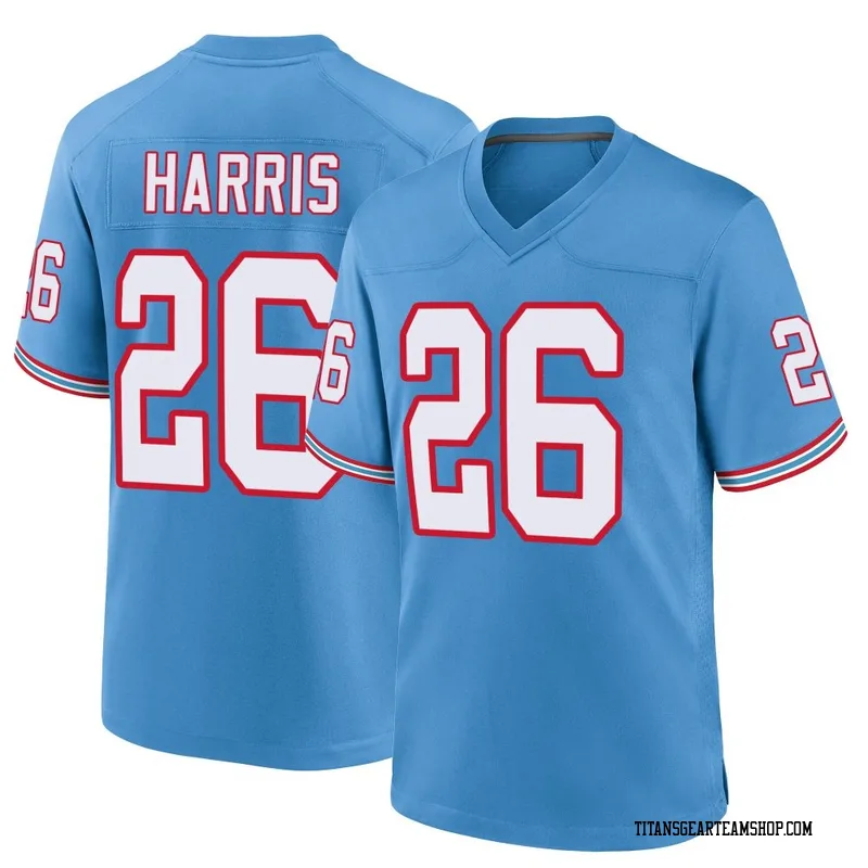 Men's Marcus Harris Tennessee Titans Nike Game Oilers Throwback Alternate Jersey - Light Blue