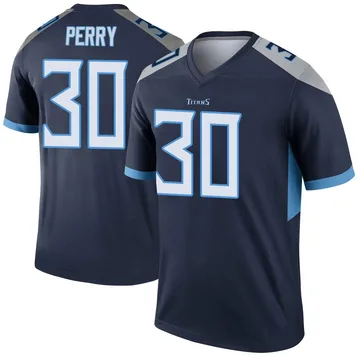 Men's Mark Perry Tennessee Titans Nike Legend Jersey - Navy