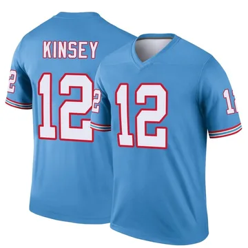 Men's Mason Kinsey Tennessee Titans Nike Legend Oilers Throwback Jersey - Light Blue