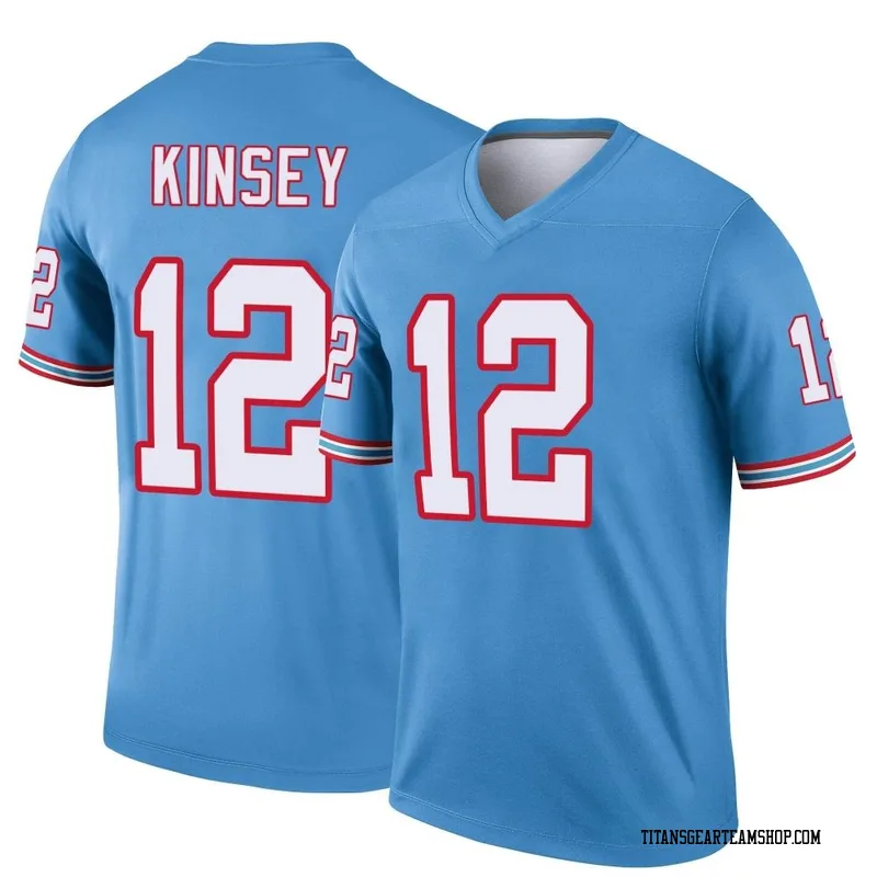Men's Mason Kinsey Tennessee Titans Nike Legend Oilers Throwback Jersey - Light Blue