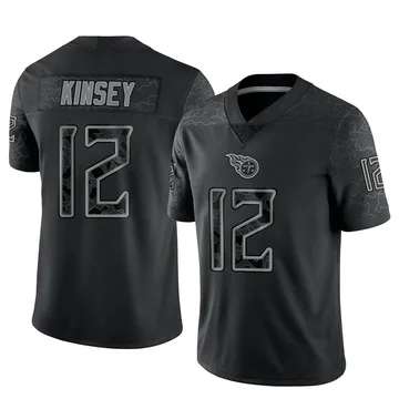 Men's Mason Kinsey Tennessee Titans Nike Limited Reflective Jersey - Black
