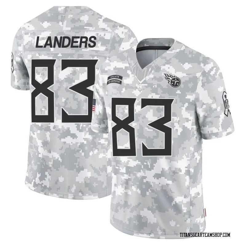 Men's Matt Landers Tennessee Titans Nike Limited 2024 Salute to Service Jersey - Arctic Camo