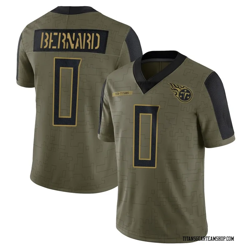 Men's Micah Bernard Tennessee Titans Nike Limited 2021 Salute To Service Jersey - Olive