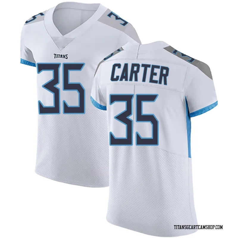 Men's Michael Carter Tennessee Titans Nike Elite Vapor Untouchable Jersey - White