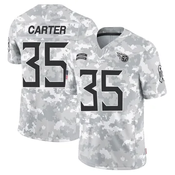 Men's Michael Carter Tennessee Titans Nike Limited 2024 Salute to Service Jersey - Arctic Camo
