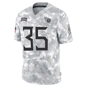Men's Michael Carter Tennessee Titans Nike Limited 2024 Salute to Service Jersey - Arctic Camo