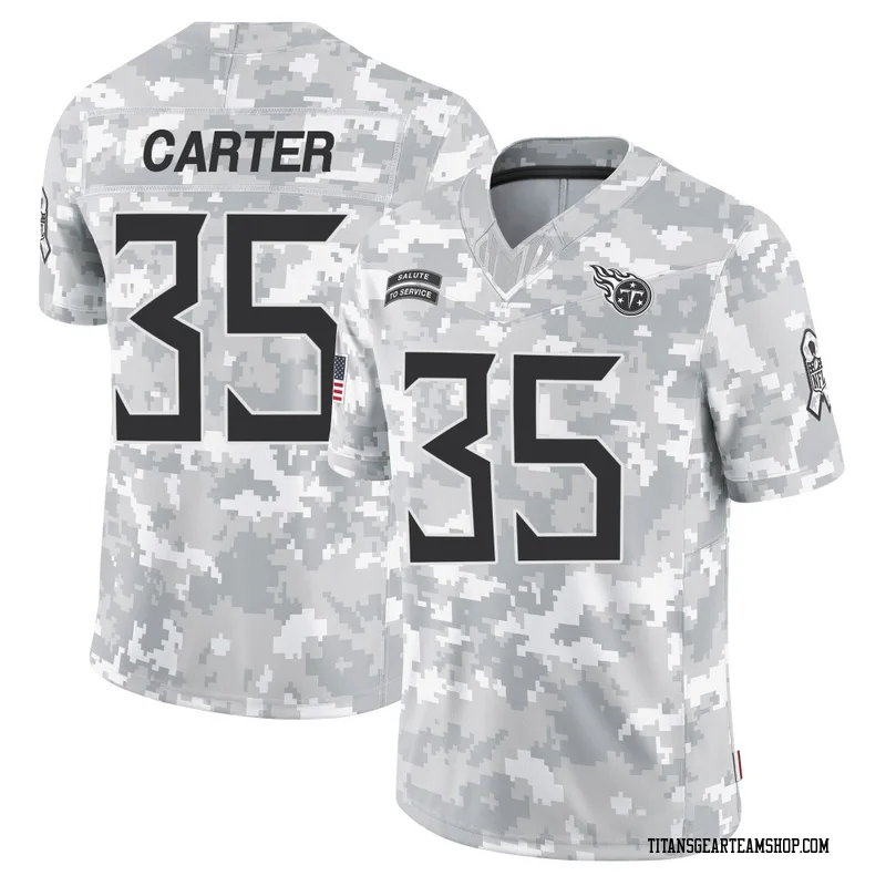 Men's Michael Carter Tennessee Titans Nike Limited 2024 Salute to Service Jersey - Arctic Camo