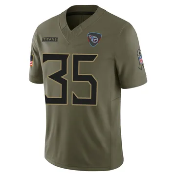 Men's Michael Carter Tennessee Titans Nike Limited 2025 Salute to Service Jersey - Olive