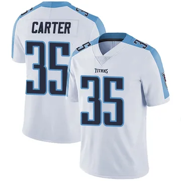Men's Michael Carter Tennessee Titans Nike Limited Vapor Untouchable Jersey - White