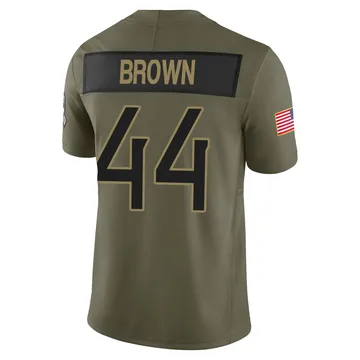Men's Mike Brown Tennessee Titans Nike Limited 2025 Salute to Service Jersey - Olive