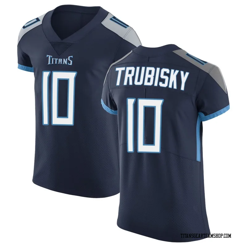 Men's Mitchell Trubisky Tennessee Titans Nike Elite Vapor Untouchable Jersey - Navy