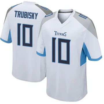 Men's Mitchell Trubisky Tennessee Titans Nike Game Jersey - White
