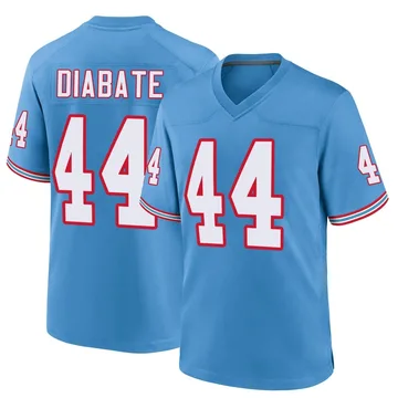 Men's Mohamoud Diabate Tennessee Titans Nike Game Oilers Throwback Alternate Jersey - Light Blue