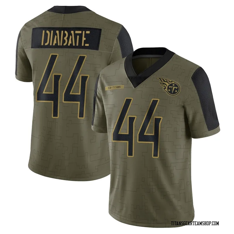 Men's Mohamoud Diabate Tennessee Titans Nike Limited 2021 Salute To Service Jersey - Olive