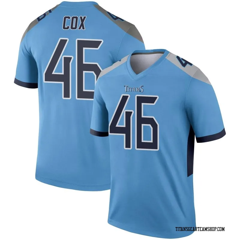 Men's Morgan Cox Tennessee Titans Nike Legend Jersey - Light Blue