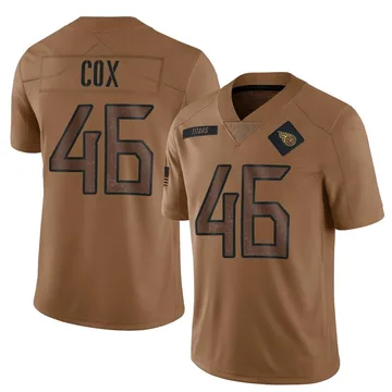 Men's Morgan Cox Tennessee Titans Nike Limited 2023 Salute To Service Jersey - Brown