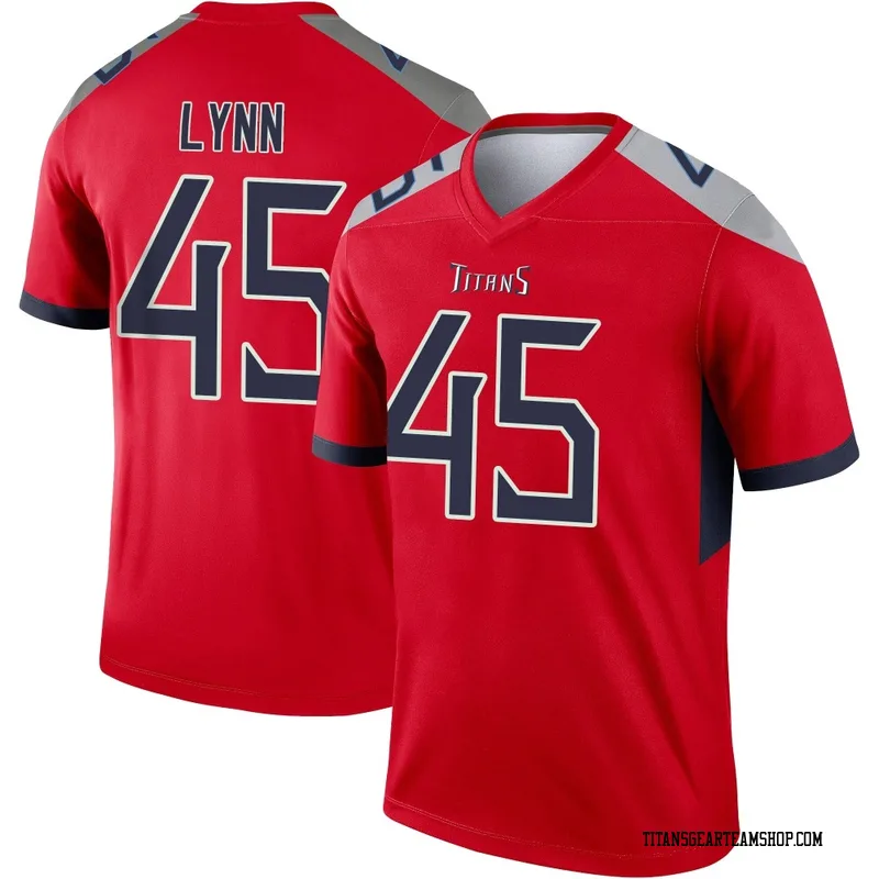Men's Nate Lynn Tennessee Titans Nike Legend Inverted Jersey - Red
