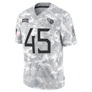 Men's Nate Lynn Tennessee Titans Nike Limited 2024 Salute to Service Jersey - Arctic Camo