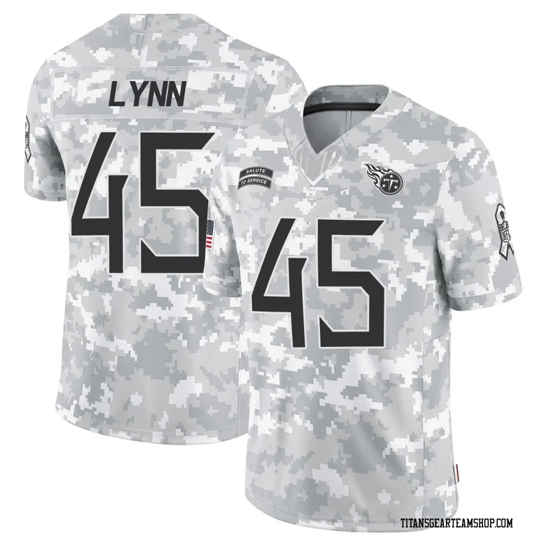 Men's Nate Lynn Tennessee Titans Nike Limited 2024 Salute to Service Jersey - Arctic Camo