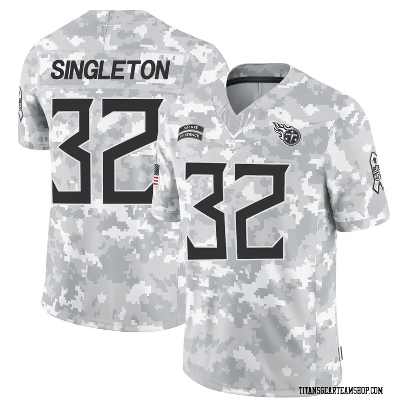 Men's Nicholas Singleton Tennessee Titans Nike Limited 2024 Salute to Service Jersey - Arctic Camo