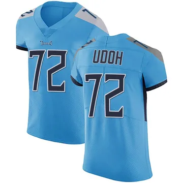 Men's Olisaemeka Udoh Tennessee Titans Nike Elite Team Color Vapor Untouchable Jersey - Light Blue